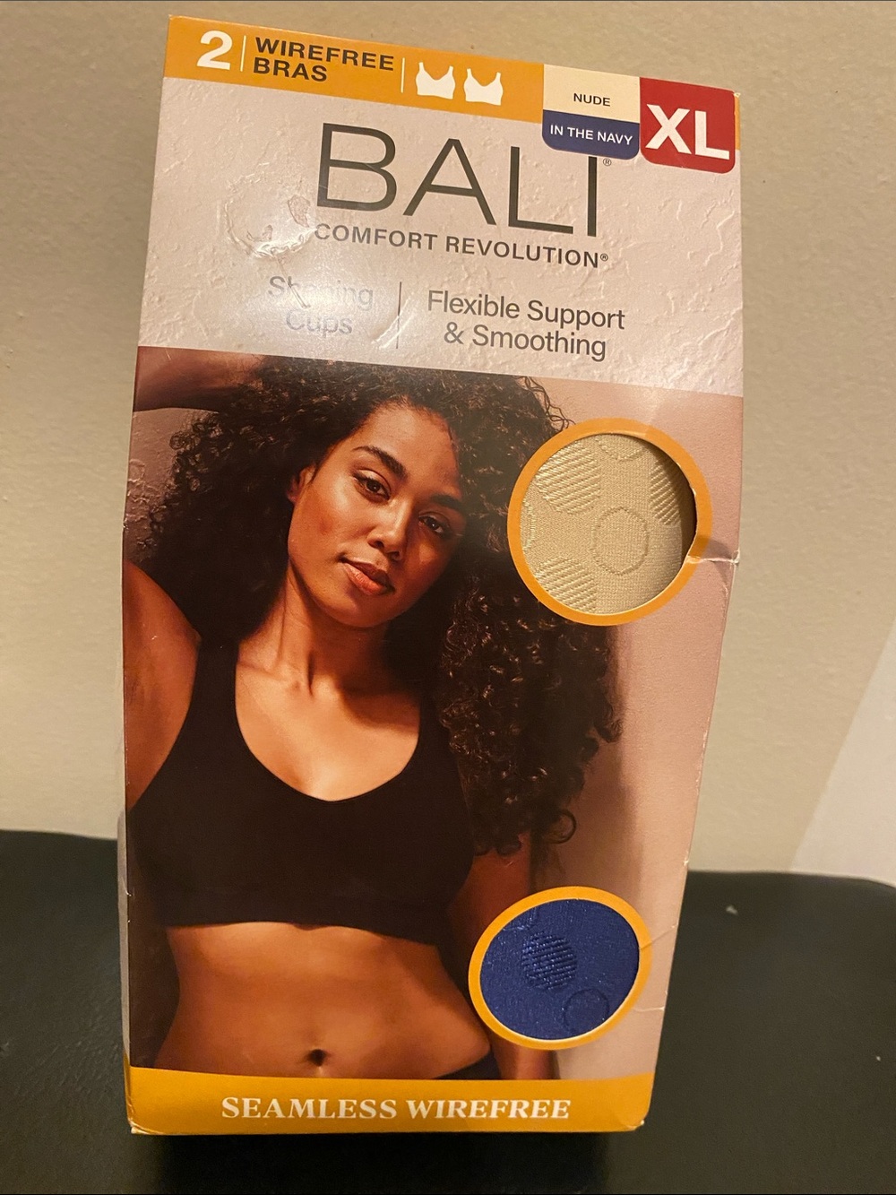 Bali Comfort Revolution Wirefree Bras 2pk. Nude & Navy